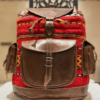 Wunderschöner Boho Leder Kilim Rucksack