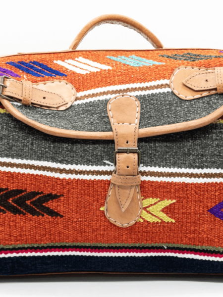 Kilim Leder Weekender Reisetasche