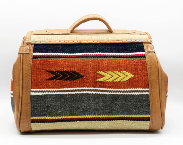 Kilim Leder Weekender Reisetasche