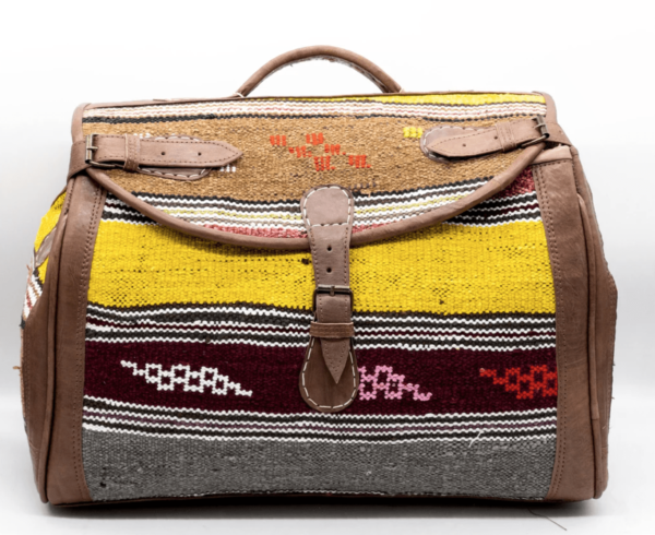 Kilim Leder Weekender Reisetasche