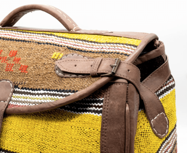 Kilim Leder Weekender Reisetasche