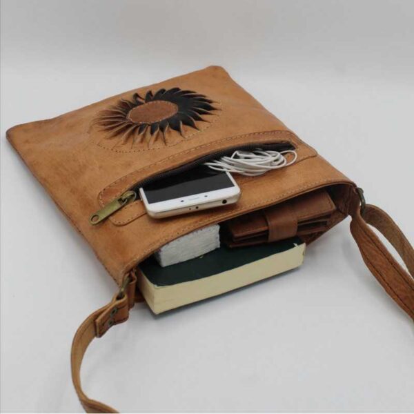 Handgemachte Ledertasche Boho Crossbody Bag