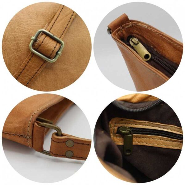 Handgemachte Ledertasche Boho Crossbody Bag