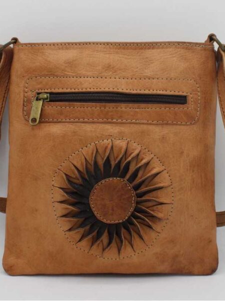 Handgemachte Ledertasche Boho Crossbody Bag