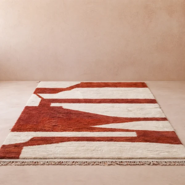 Beni Mrirt Teppich Wohnbeispiel Art Teppich Kupfer Beige