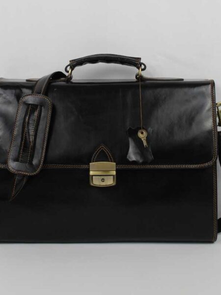 Echtes Leder Herren Damen Aktentasche Laptoptasche Büro Umhängetasche