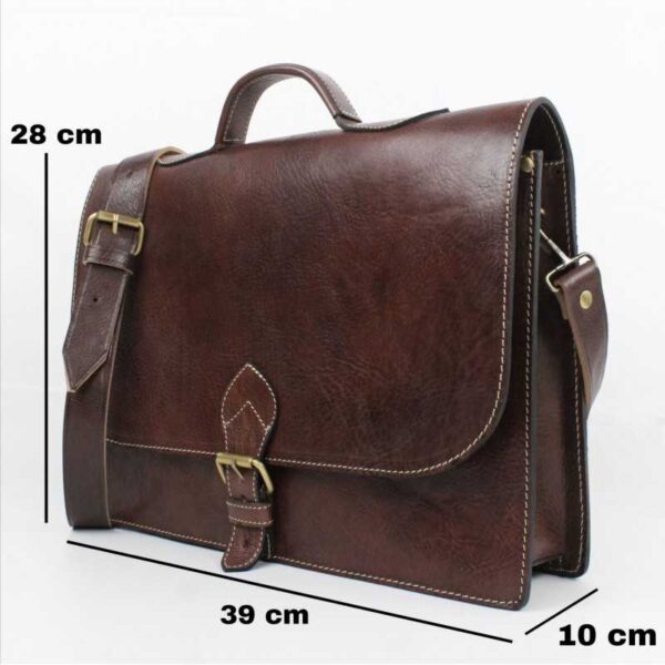 Echtes Leder Herren Damen Aktentasche Laptoptasche Büro Umhängetasche