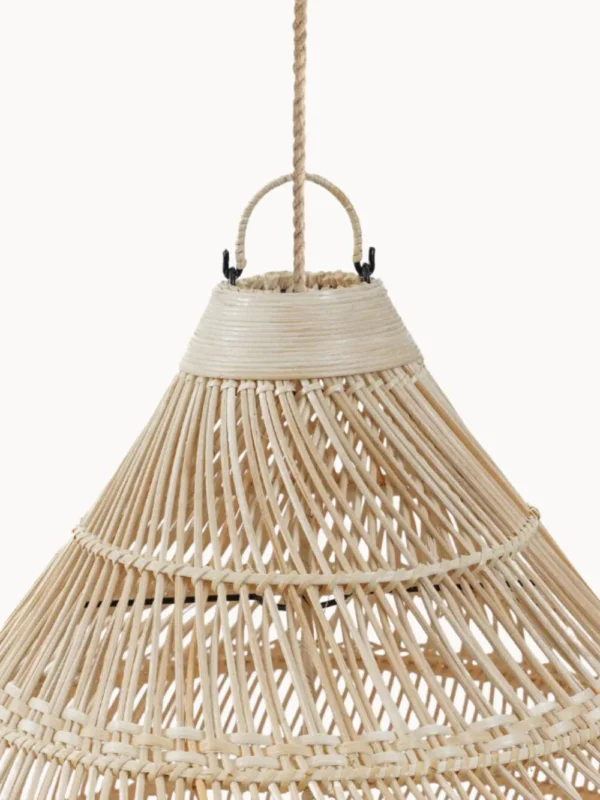 Rattan-Hängelampenschirm Drop, in verschiedenen Größen