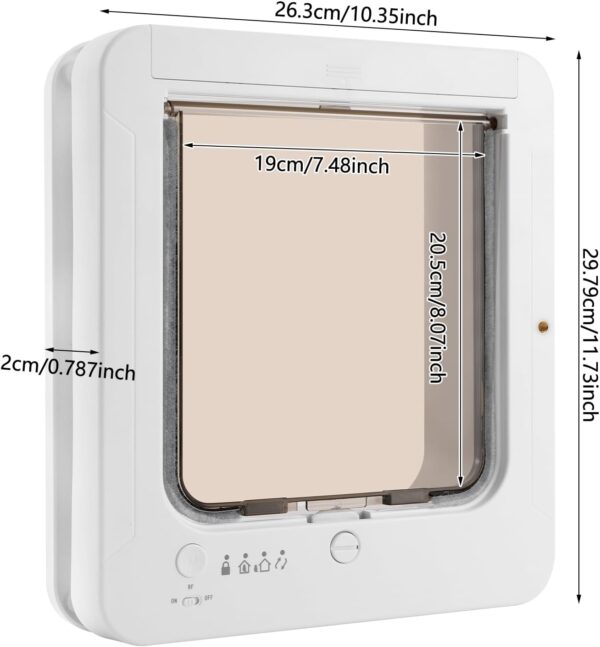 SureFlap Sure Flap Mikrochipgesteuerte Haustierklappe weiß