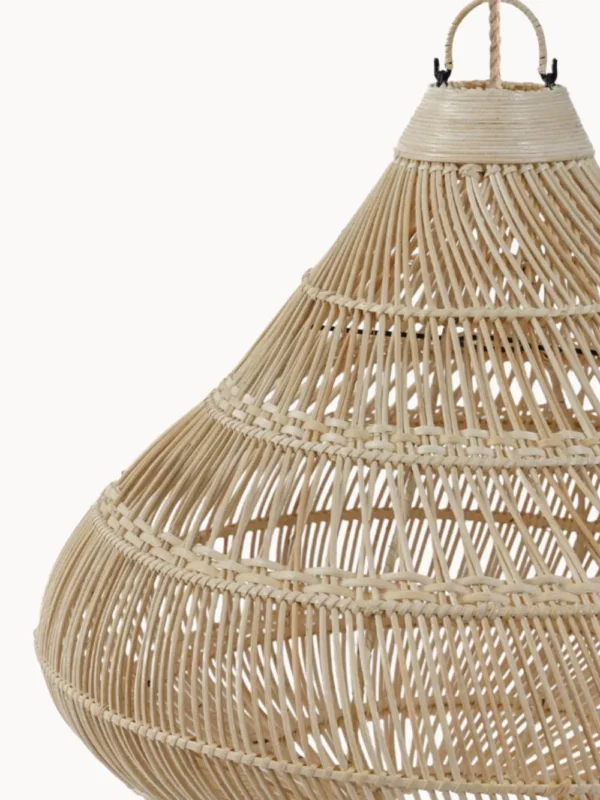 Rattan-Hängelampenschirm Drop, in verschiedenen Größen