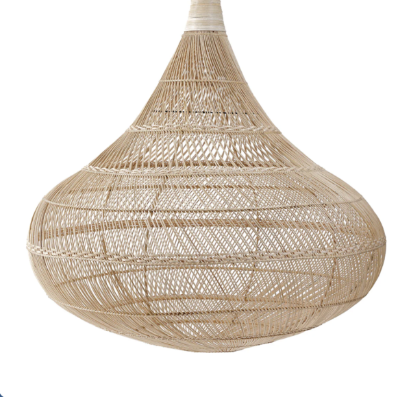 Rattan-Hängelampenschirm Drop, in verschiedenen Größen