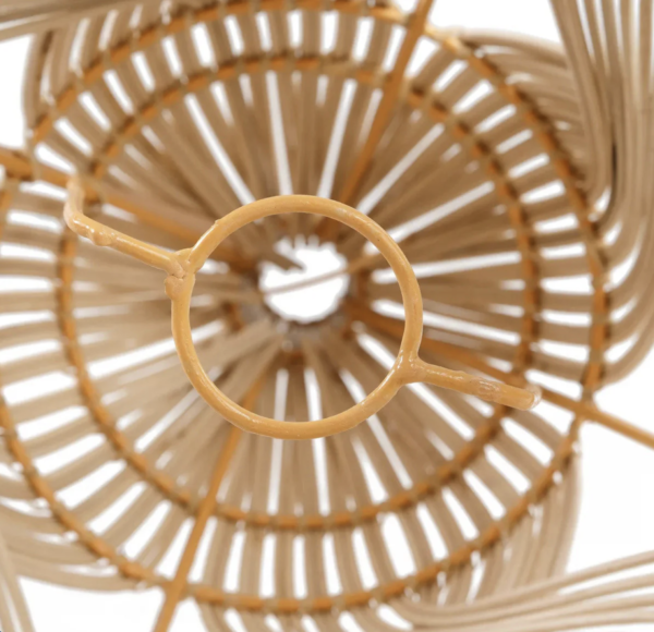 Garaffa Pendelleuchte Natural M – Handgeflochtene Rattan-Hängeleuchte