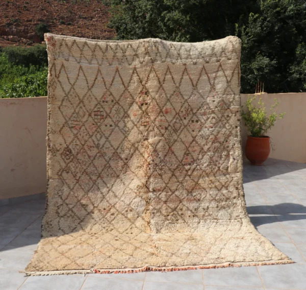 Vintage Beni Ourain. Seidig. Selten