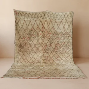 Vintage Beni Ourain Moroccan Wool Rug