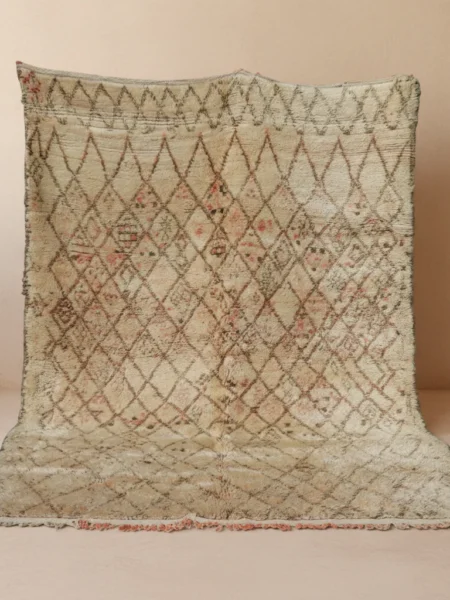 Vintage Beni Ourain Moroccan Wool Rug