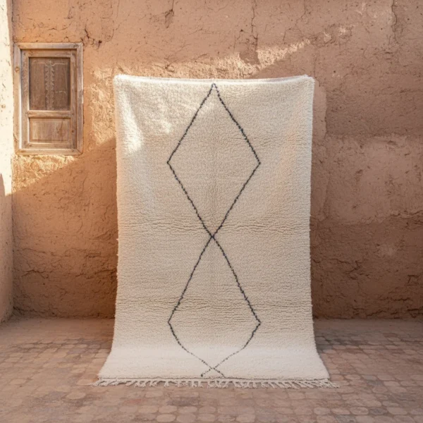 Beni Ourain Wollteppich Tuẓẓumt