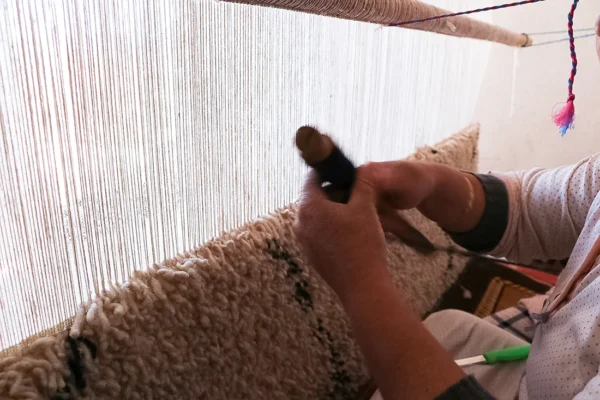 Beni Ourain Wollteppich Tuẓẓumt